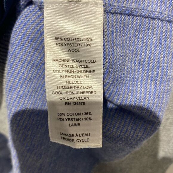 Vineyard Vines Men's Blue Gray Crew Neck Wool Blend Knit Pullover Sweater Large - Picture 8 of 12